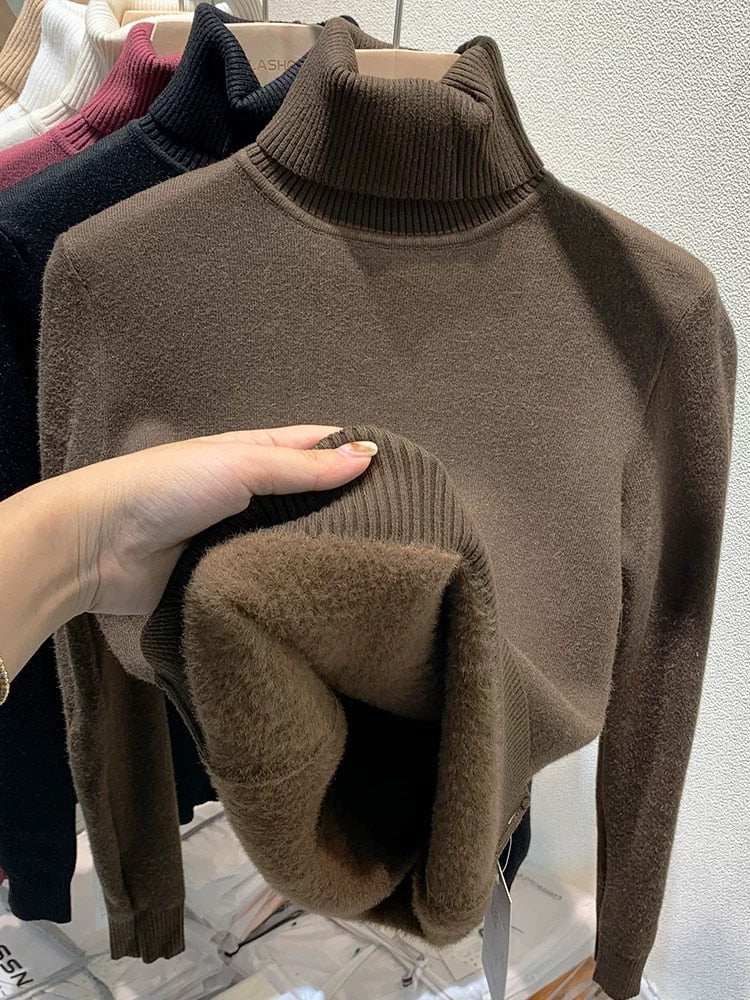 Suéter Feminino 100% em Lã Edição de Luxo