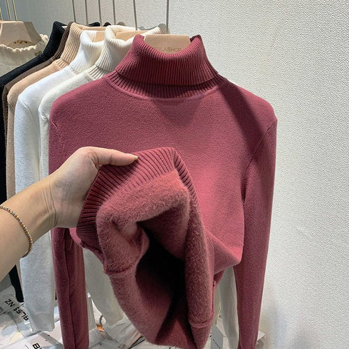Suéter Feminino 100% em Lã Edição de Luxo