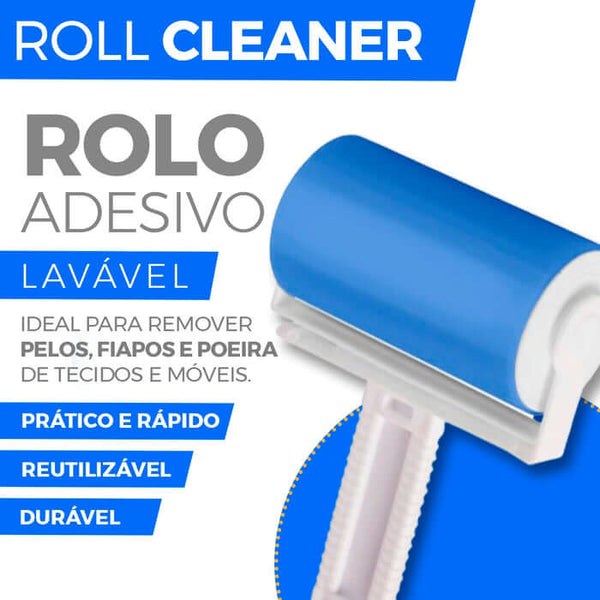 Rolo Removedor de sujeiras, pelos, poeiras, cabelos e fiapos Roll Cleaner® (Lavável e reutilizável) - Original 2022