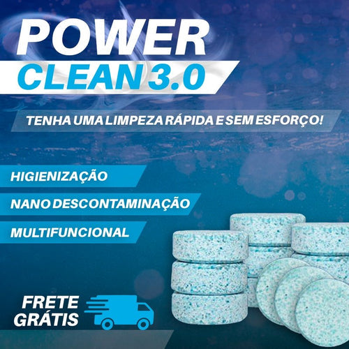 Power Clean 3.0 - Pastilhas de Limpeza Profunda para Gordura, Ferrugem e Manchas!